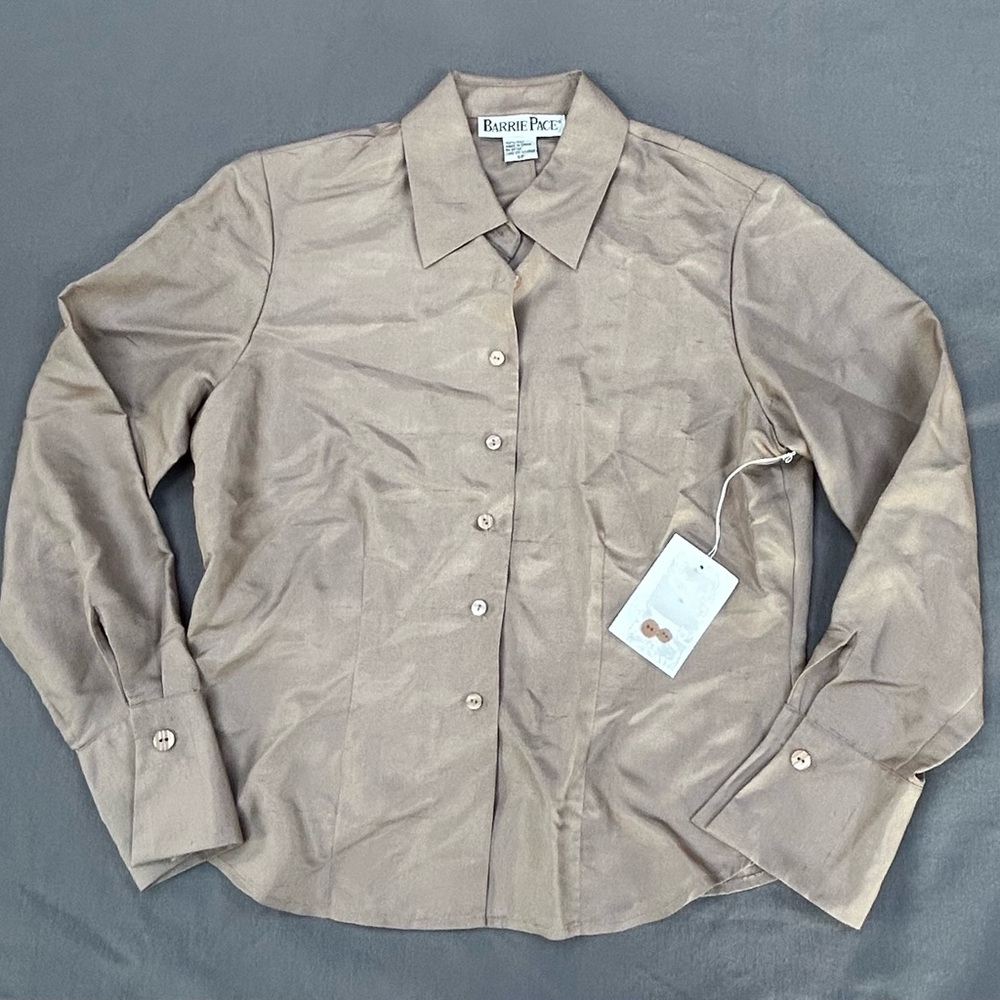 .Barrie Pace 100% Silk‎ Blouse Work Academia